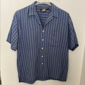 Blue Plaid Men's Shirt